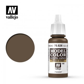 Vallejo Model Color Acrylic German Camouflage Med. Brown 70826